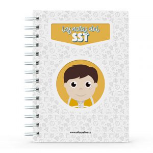 Cuaderno pequeño con diseño de SST