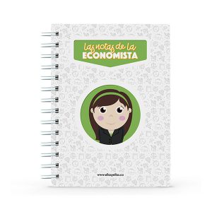 Cuaderno pequeño con diseño de economista